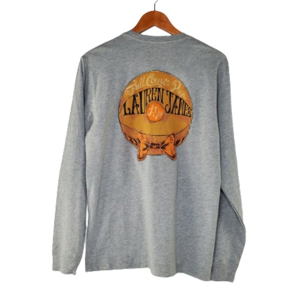 Oklahoma State Long Sleeve Tee in Heather Gray by Lauren James.New!!! Small - Picture 2 of 5